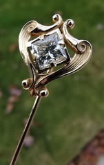 14k Stick Pin & 0.78ct Diamond 🔥 Modified Reclaimed Antique 🔥 VIDEO
