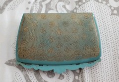 Scarce Vintage Kreisler “Golden Fantasy” Turquoise Ornate Jewelry Box