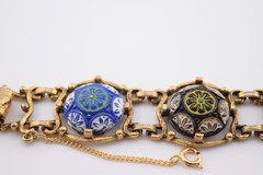 Vintage 1970’s Celebrity Moroccan Matrix Panel Bracelet by Delizza & Elster