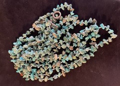 Vintage SX925 Sterling Silver Hand Knotted Turquoise Bead Long 90” Necklace