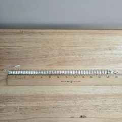 Napier Rhinestone Choker Necklace Silver Tone 13″