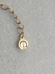 1946 Signed Light Rose Plastic And Glass Necklace 17in.