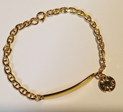 Vintage Speidel USA Gold Tone ID Bracelet – Best Friends – NOS
