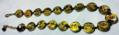Vintage Venetian Fancy Glass Beads ala Gustav Klimt Beaded Necklace Demi Parure