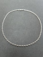 Vintage Italy Silver Mariner Link Chain Necklace