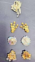 Vintage Rhinstone Mixed Lot 1970’s & 1980s Unsigned Costume Jewelry
