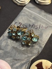 Vintage Clip On/screw Back Earring Lot , All Wearable Lot #5 Sold As Is