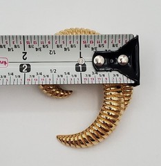 Monet Large Swirl Brooch 2.25in Gold Tone Ribbed Textured Spiral Estate Pin