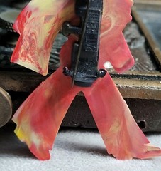 Vintage Plastic Novelty Pin Marching Soldier 1940s 1950s
