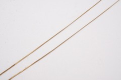 Vintage Gold Filled Diamond Pendant Necklace 17.75″