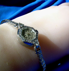 ORIGINAL TIFFANY & Co Antique Art Deco DIAMOND PLATINUM Cocktail WATCH Antique