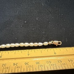 Missoma X Harris Reed 18k Gold Plate/ Natural Pearls In Good Hands Bracelet READ