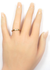 Antique Art Deco 1920’s 10K Rose Gold Unisex Wedding Band Ring Size 9 UK-R1/2