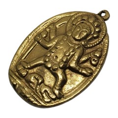 Goddess Kali Brass Pendant