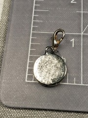 Vintage Pendant Medal Capital Letter D Typewriter Font Gift B48