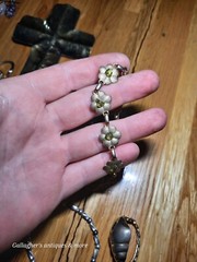 A3 35 PCS Vintage Modern mixed Costume Jewelry Bracelets Pendants brooch Etc