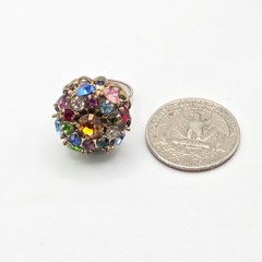Vintage Rhinestone Cocktail Ring