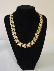 Coro Vintage Chunky Goldtone Necklaces. 2 Signed, 1 has Coro Dangle. Classy Chic