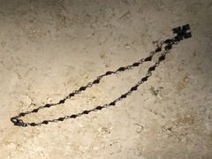 🏰 VINTAGE Garnet 925 STERLING SILVER CROSS Pattée Necklace MEDIEVAL GOTHIC 11g