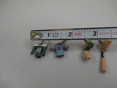 Vintage Sports Earrings hand made polymer clay baseball football