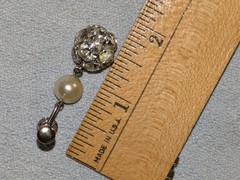 VINTAGE RHINESTONE NECKLACE & DANGLE SCREW ON EARRINGS SET RETRO GLAMOROUS