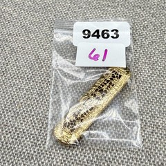 Vintage Brooch Gold Tone Filigree Bar Hearts 2.5 Inches