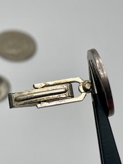 Vintage Sterling Silver Space Age Moon Crater Cufflinks Studio Craft Mid Century