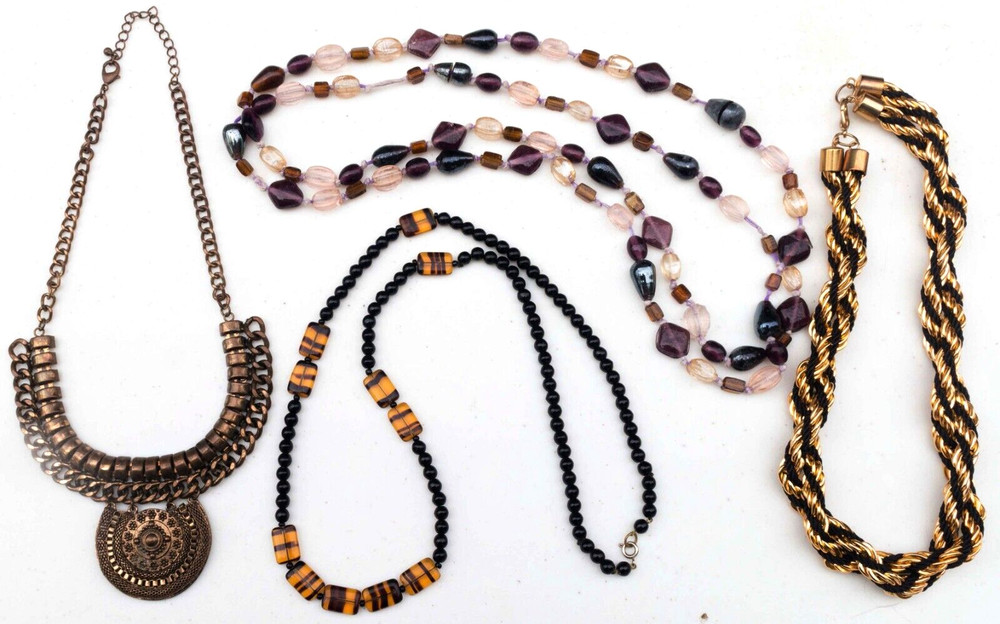 Vintage to Now Mixed Variety of Necklaces. Lot of 4