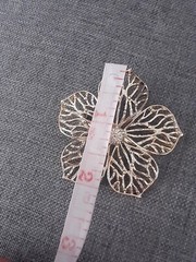Vintage GERRY’S Open Work Floral Flower Silver Tone Brooch Pin