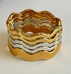 Vintage Avon Ring Lot of 5 from the 70’s 80’s Various Adjustable Sizes see photo
