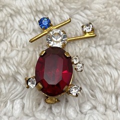 Brooch Lot of 5 Sparkly Pins Vintage to Now Mixed Styles