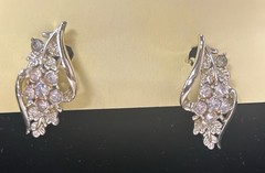 Lot Of 6 Pair Vintage 1980s Clip Earrings Various Colors