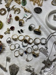 Lot Of Antique/Costume Jewelry