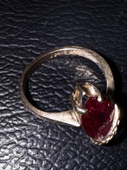 Antique Ruby 24K Ring