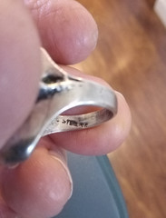 Vintage Sterling Silver Skull Ring Size 8.5 Nice Design- Read