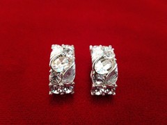 5 Pr High End Earrings Lisner Monet Unsigned Clip Back Pierced Rhinestone GT ST