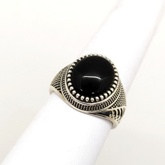 Vintage Luxury RING Silver 925 with Big Bright Stone -size: 9US (19mm), 6.2g| #6