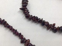 18″ Almandine Garnet Barrel Clasp Necklace Stretch Bracelet Set VTG Retro Estate