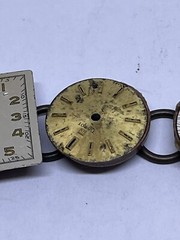 bracelet antique handmade 7″ long watch faces copper hardware ooak