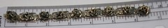 Vintage Signed F.LLI Peruzzi Italy Sterling Silver Floral Rose Link Bracelet