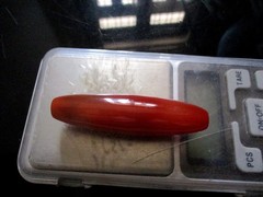 carnelian Elongated Bead Agate Antique 58 * 15 mm, 18.56 Gms