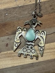 Vintage Necklace Lot Thunderbird & Dragon Pendants Costume Jewelry