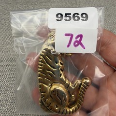 Vintage Brooch Tiger Cheetah Big Cat Gold Tone 2.5 Inches