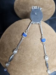 SILVER 800 TURQUOISE NECKLACE VINTAGE JEWELLERY COLLECTABLES GIFT