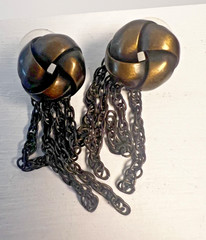 10 PAIRS Statement Earrings 1980s 1990s incl Erwin Pearl, Clip and Post Styles