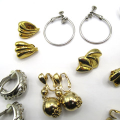 Lot of Twelve 12 Pair Vintage Clip On Earrings Avon Monet Napier Variety