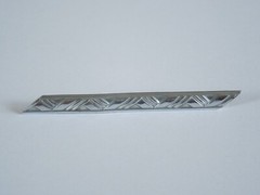 Chrome Colored Bar Brooch 4.4 G / 2.76 X 0.24 In