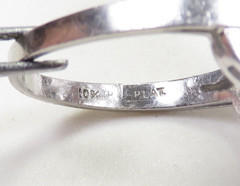 Antique Art Deco Dinner Engagement 1920’s Platinum Ring Size 7.5 UK-O1/2 EGL USA