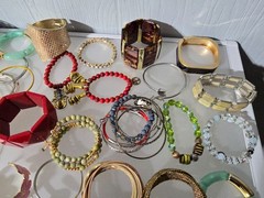 Mixed metal materials lot of 50 bracelets