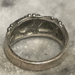 Vintage Wheeler Sterling Silver Grapevine Band Ring Size 6